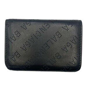 Balenciaga Compact Wallet fold Punching Logo Tri